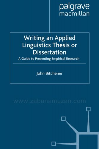 Writing An Applied Linguistics Thesis Or Dissertation